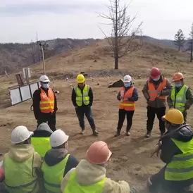 Local governor’s office visited mine site in Tunkhel village, Mandal soum, Selenge province in March and April to share information on prevention of the COVID-19 with the artisanal and small-scale miners.| Baatar Vangiin Khishig Kholboo NGO