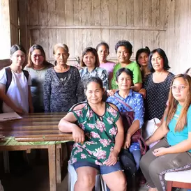Meeting with women's group in Agusan del Sur Philippines