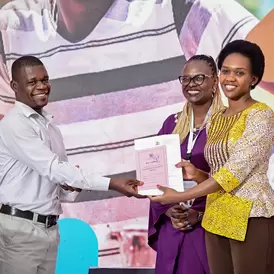 Uganda's newly-registered ASGM mining cooperatives receive certificates from State Ministier for Energy and Mineral Development