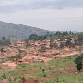 Kayonza Mine Site in distance