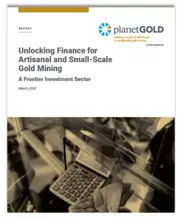 Unlocking Finance for ASGM report cover image