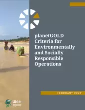 planetGOLD Criteria document cover