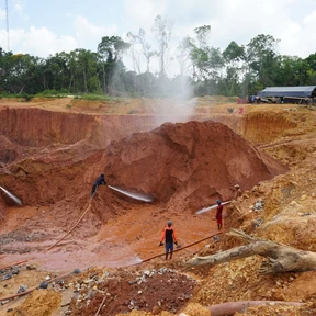 Mine site in Guyana