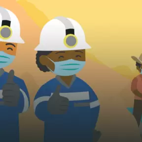 Animated image of miners