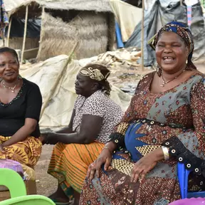 Burkina Faso women at mine site