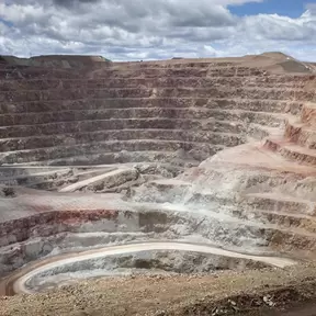 open pit gold mine