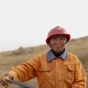 A woman miner