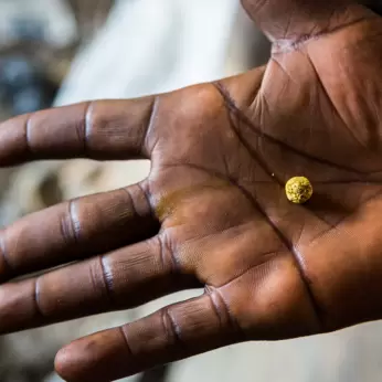resource library image - hand with gold