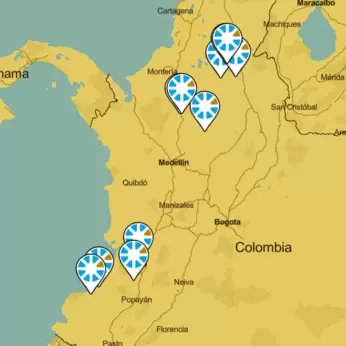 Colombia project site map