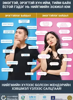 Нийгмийн хүлээс болсон жендэрийн хэвшмэл үзлээс салцгаая!