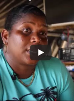 Screenshot of year 1 video for planetGOLD Guyana