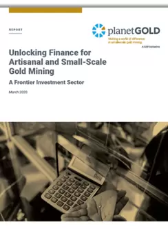 Unlocking Finance for ASGM report cover image