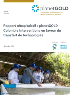 planetGOLD Colombia using shaking table