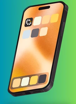mock up of cell phone