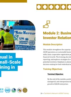 Module 2 Cover: Facilitators’ Manual in Artisanal and Small-Scale Gold Mining Training in the Philippines