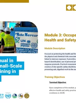 Module 3 Cover: Facilitators’ Manual in Artisanal and Small-Scale Gold Mining Training in the Philippines