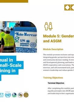 Module 5 Cover: Facilitators’ Manual in Artisanal and Small-Scale Gold Mining Training in the Philippines