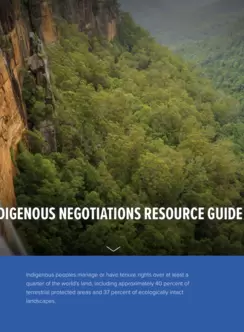Indigenous negotiations resource guide cover