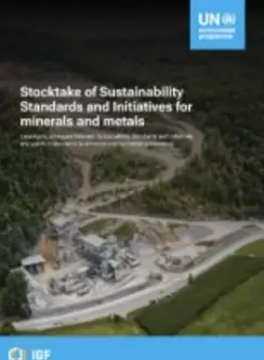 Arial view of mining operation