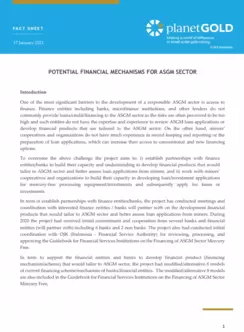 pG Indonesia potential finance mechanism fact sheet