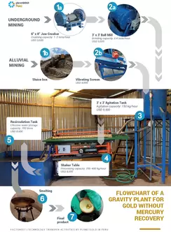 Flowchart from Peru Hg free processing design