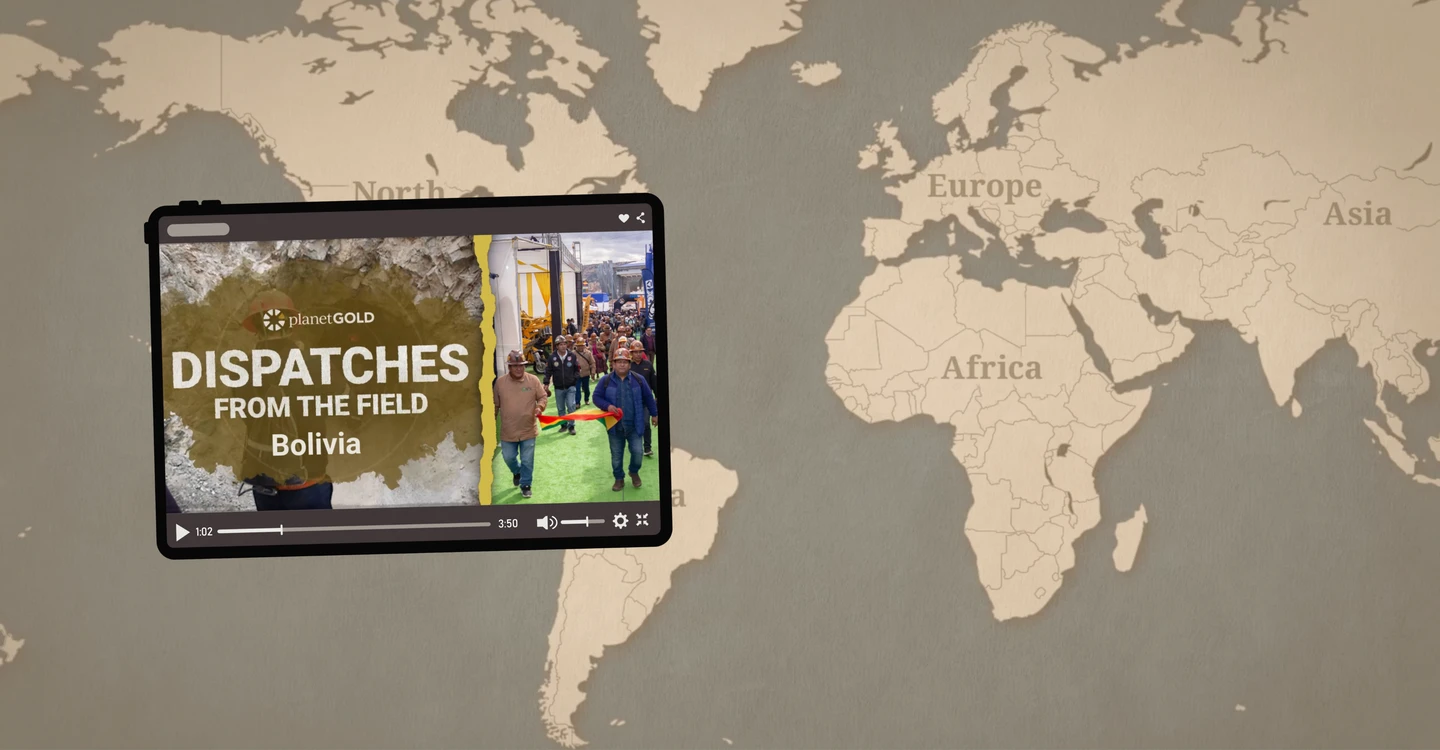 Globe graphic and screenshot from video