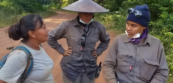Woman miner in Guyana