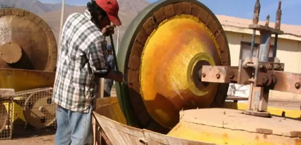 Image of miner with equipment