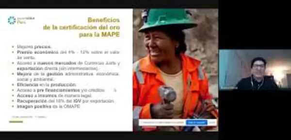 Thumbnail image from recording of planetGOLD Peru virtual workshop presentation