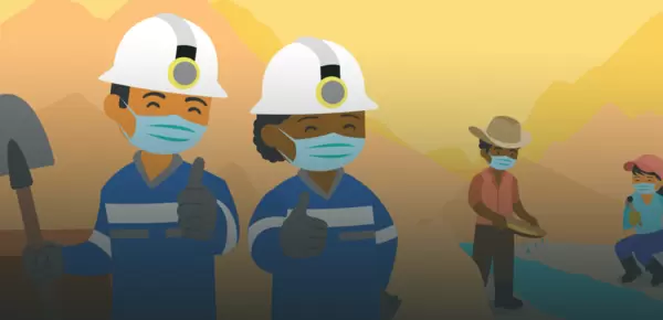 Animated image of miners