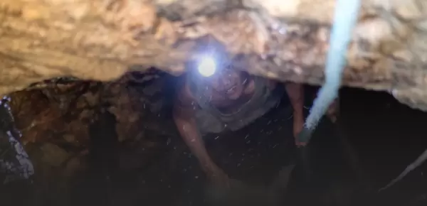 Miner underground