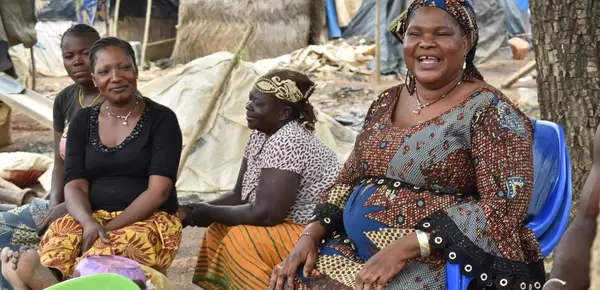 Burkina Faso women at mine site