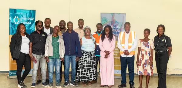 Members of the CASGM in Chisamba District pause for a photo