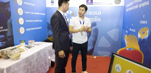 Mongolia project booth in the Precious Metals and Jewellery Forum 2023