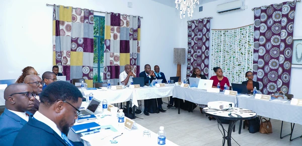 Members of the Financial Management Committee during the vetting of financial institutions for the ASGM Revolving Fund.