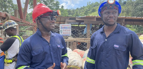 At a mine in Prestea -planetGOLD 1