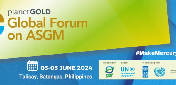 Graphic with Global Forum event logo