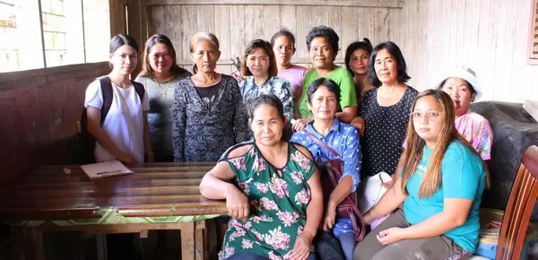Meeting with women's group in Agusan del Sur Philippines