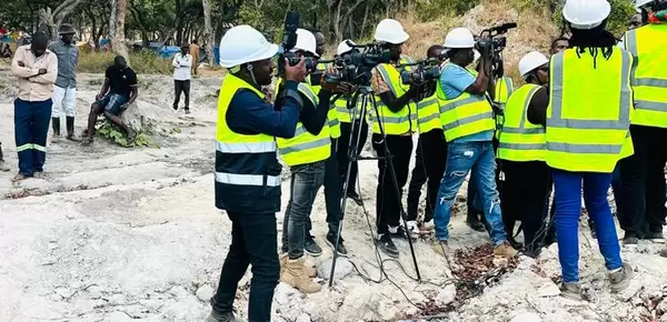 Zambian journalists at work