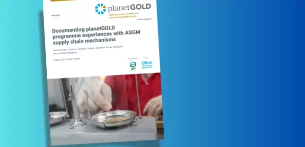 Cover of report on ASGM supply chain mechanisms