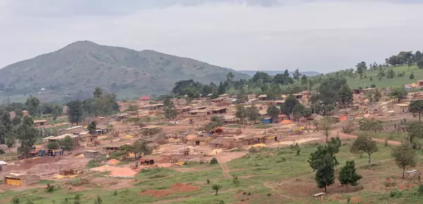 Kayonza Mine Site in distance