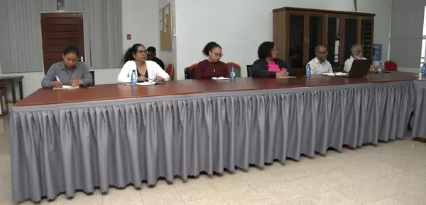 planetGOLD Suriname team with the Minister of Natural Resources