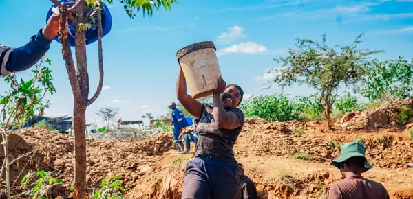 Woman at work.