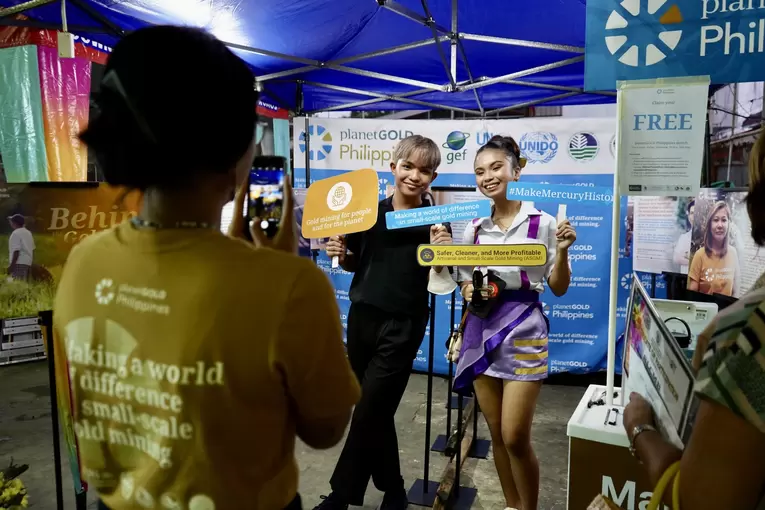 Game in planetGOLD Philippines Photo Exhibit in Paracale
