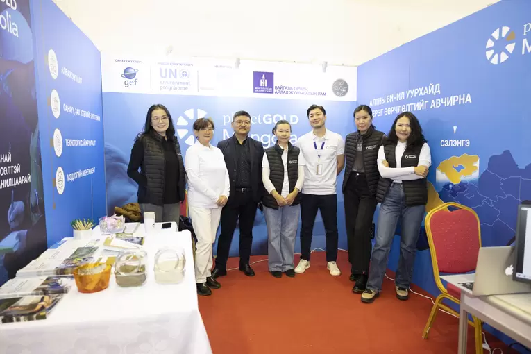 Mongolia team at the expo