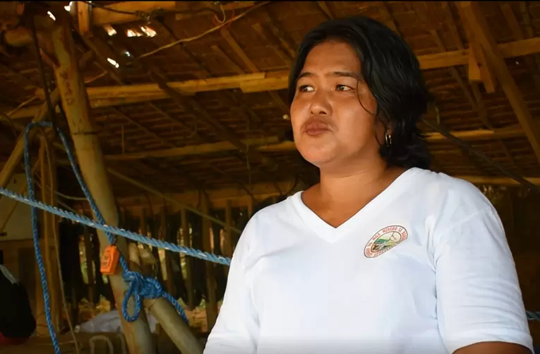 Cherry Almeda,  miner in the Minahang Bayan of Paracale, Camarines Norte. 