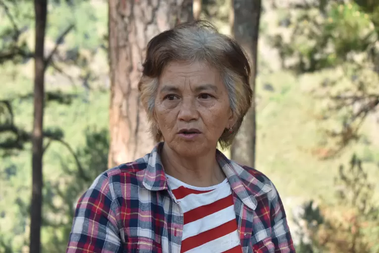 Esther Camiling, a miner from Fidelisan, Sagada. 