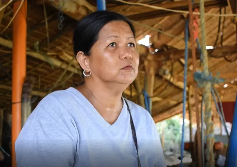Sherly Suzara, a miner and officer of the Samahan ng mga Minero sa Barangay Casalugan in Paracale, Camarines Norte. 