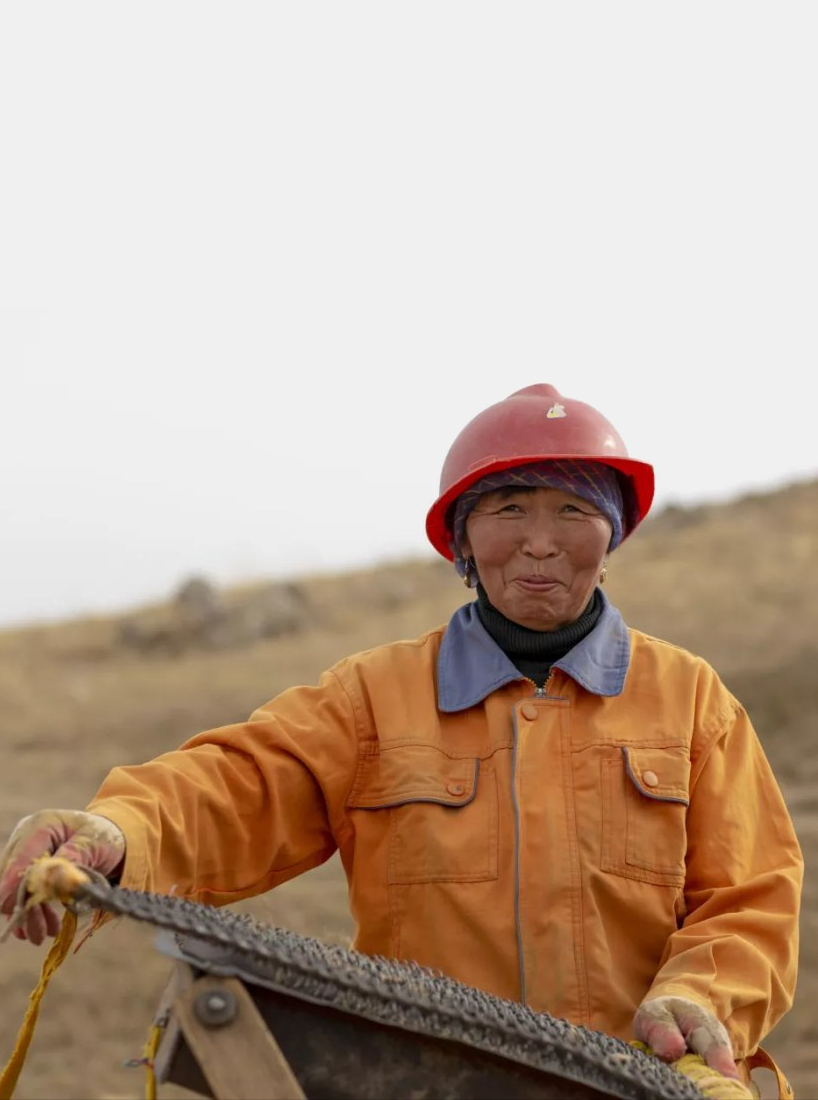 A woman miner